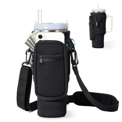 Sac de transport pour Stanley 40oz tumbler – Housse néoprène avec bandoulière et poches multiples
