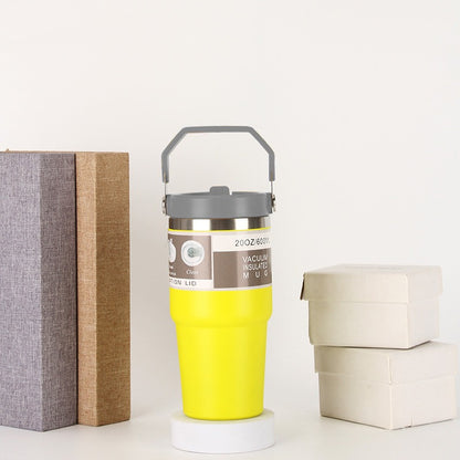 Gobelet Isotherme 20oz / 30oz avec Poignée – Acier Inoxydable 304 | Tasse de Voyage Sport & Café